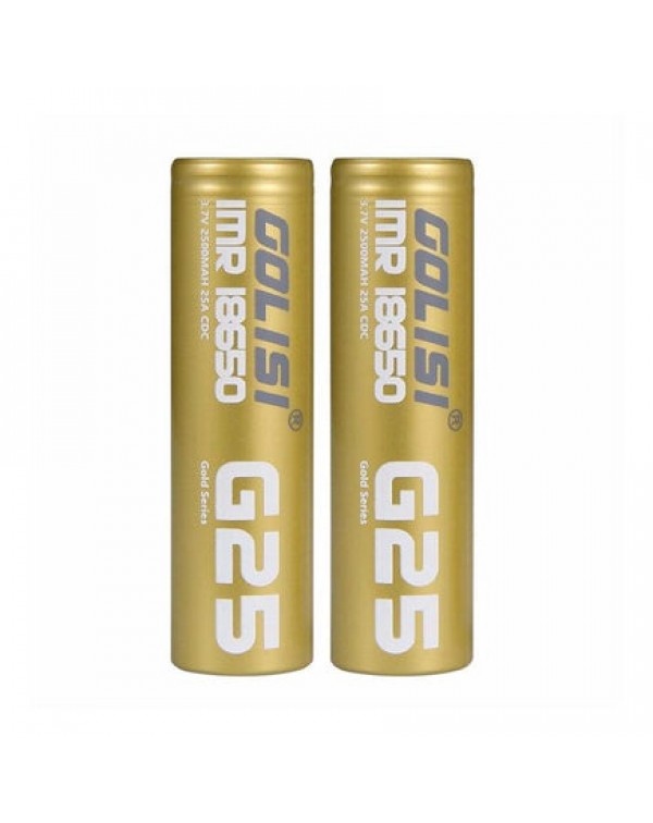 Golisi G25 2500mAh 18650 Battery x 2