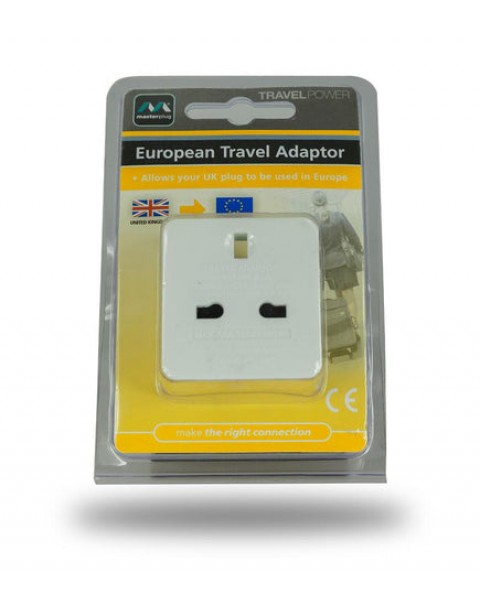 Masterplug European Travel Adapter