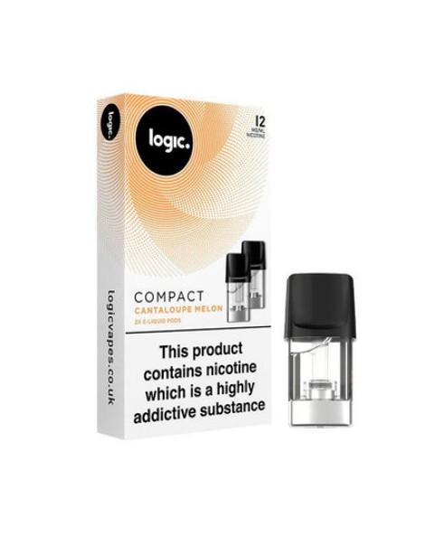 Logic Cantaloupe Melon 12mg Compact Vape Pods