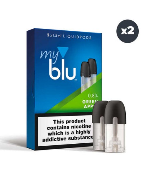 Myblu Liquid Replacement Pods - Green Apple