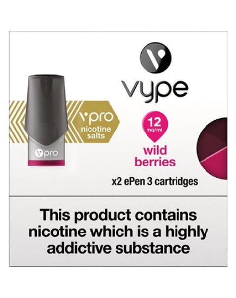 Vype ePen 3 vPro - Wild Berries Cartridges (Pack of 2)