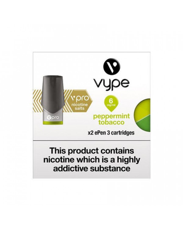 Vype vPro ePen 3 Cartridges - Peppermint Tobacco
