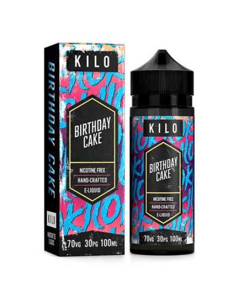 Kilo E-Liquids - Birthday Cake 100ml Short Fill E-Liquid