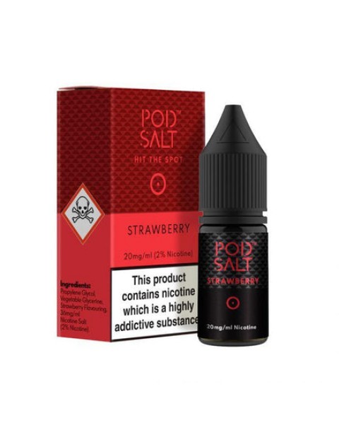 Pod Salt Strawberry 10ml Nicotine Salt E-Liquid