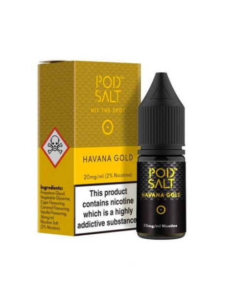 Pod Salt Havana Gold 10ml Nicotine Salt E-Liquid