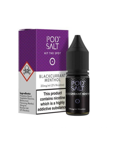 Pod Salt Blackcurrant Menthol 10ml Nicotine Salt E-Liquid