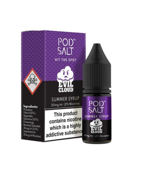 Pod Salt Fusions Summer Syrup 10ml Nic Salt E-Liquid