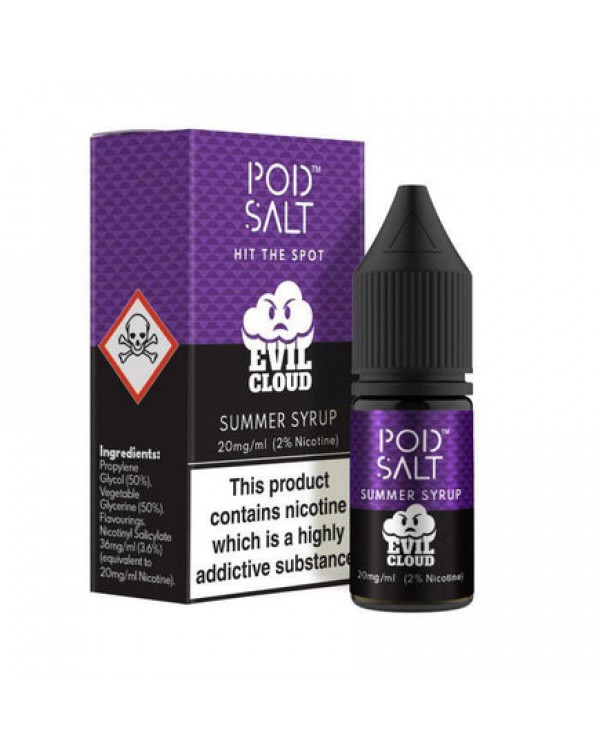 Pod Salt Fusions Summer Syrup 10ml Nic Salt E-Liqu...