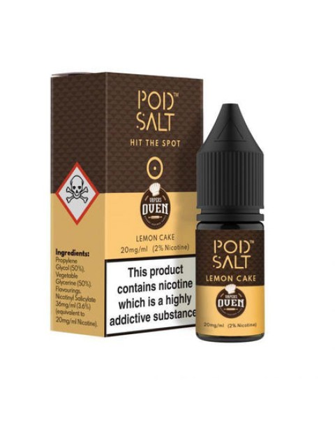 Pod Salt Fusions Lemon Cake 10ml Nic Salt E-Liquid