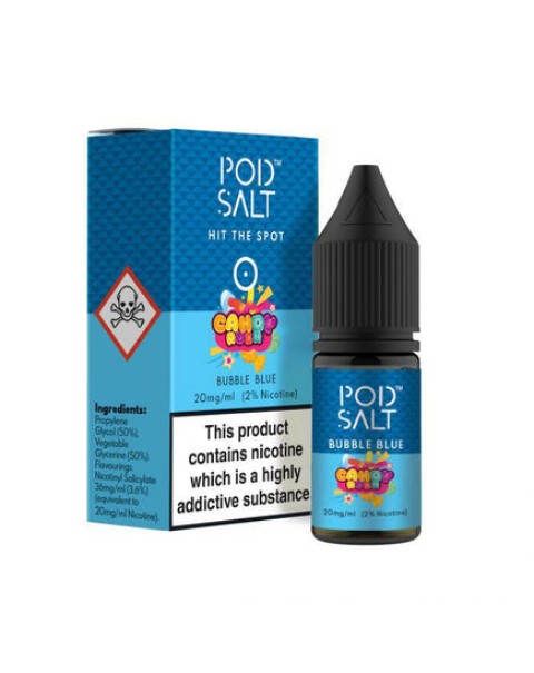 Pod Salt Fusions Bubble Blue 10ml Nic Salt E-Liquid