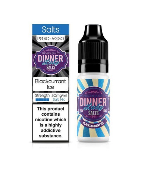 Dinner Lady - Blackcurrant Ice 10ml Salt Nic E-Liquid