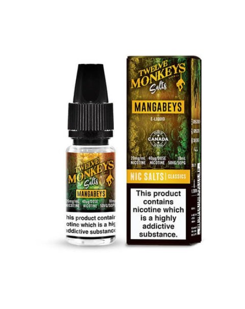 Twelve Monkeys Salts Mangabeys 10ml E-Liquid