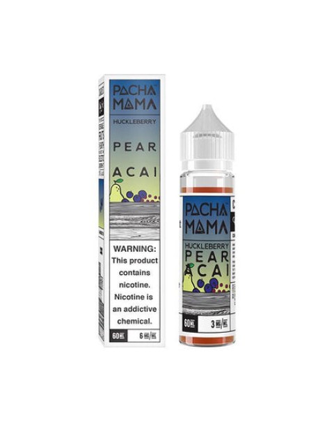 Pachamama Huckleberry Pear Acai 50ml Short Fill E-Liquid