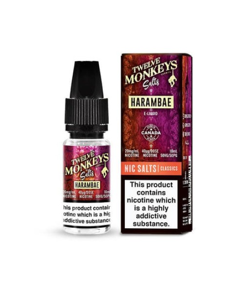 Twelve Monkeys Salts Harambae 10ml E-Liquid