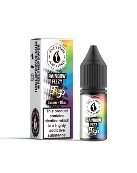 Juice N Power 50/50 Rainbow Fizz 10ml