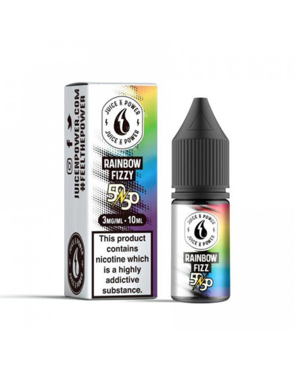 Juice N Power 50/50 Rainbow Fizz 10ml