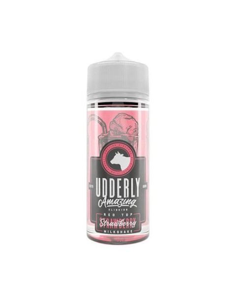 Udderly Amazing Range 100ml Strawberry Milkshake