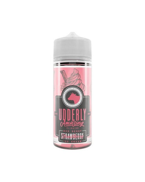 Udderly Amazing Range 100ml Strawberry Ice Cream