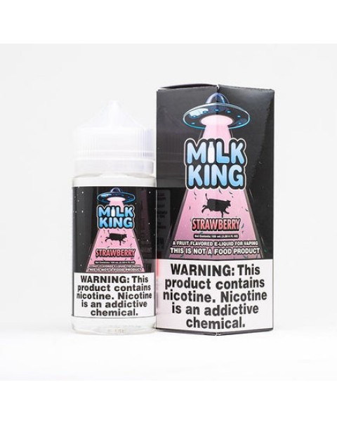 Milk King - Strawberry 100ml Short Fill E-Liquid