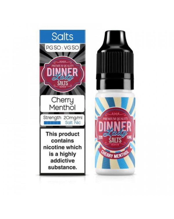 Dinner Lady - Cherry Menthol 10ml Salt Nic E-Liqui...