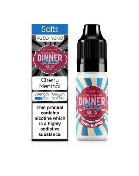 Dinner Lady - Cherry Menthol 10ml Salt Nic E-Liquid