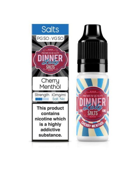 Dinner Lady - Cherry Menthol 10ml Salt Nic E-Liquid