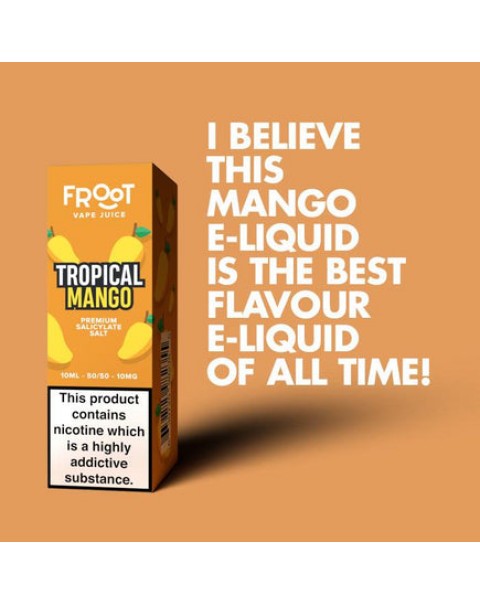 Fruut Salt Tropical Mango - 10ml Nicotine Salt E-Liquid