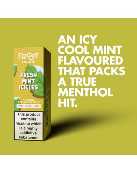 Fruut Salt On Ice Fresh Mint Icicles - 10ml Nicotine Salt E-Liquid