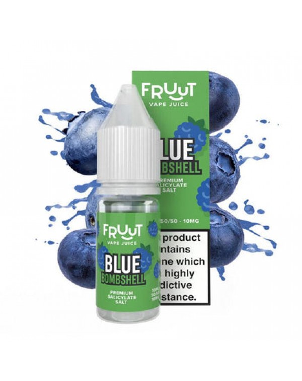 Fruut Salt Blue Bomshell - 10ml Nicotine Salt E-Li...