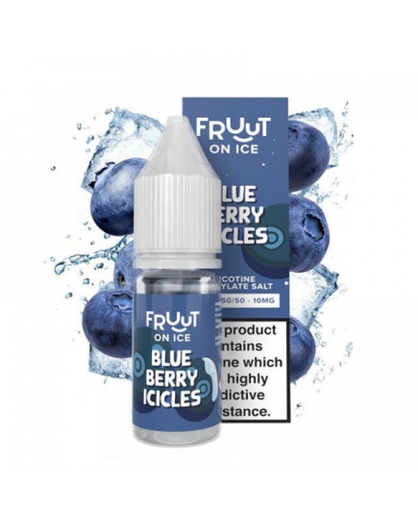 Fruut Salt On Ice Blueberry Icicles - 10ml Nicotin...