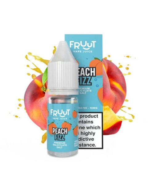 Fruut Salt Peach Fizz - 10ml Nicotine Salt E-Liquid