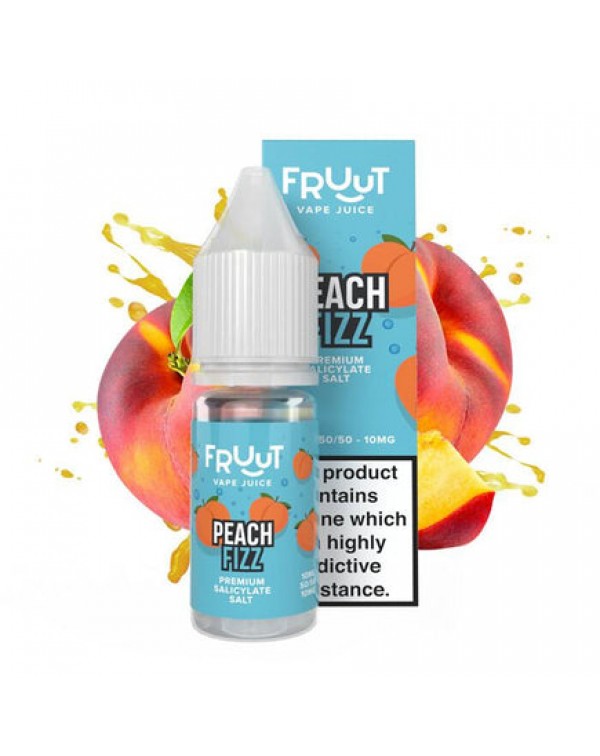 Fruut Salt Peach Fizz - 10ml Nicotine Salt E-Liqui...