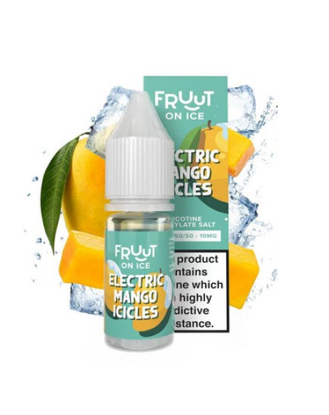 Fruut Salt On Ice Electric Mango Icicles - 10ml Nicotine Salt E-Liquid