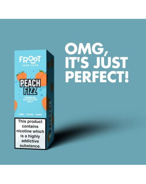 Fruut Salt Peach Fizz - 10ml Nicotine Salt E-Liquid