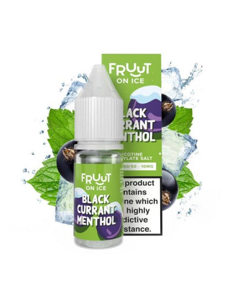 Fruut Salt On Ice Blackcurrant Menthol - 10ml Nicotine Salt E-Liquid