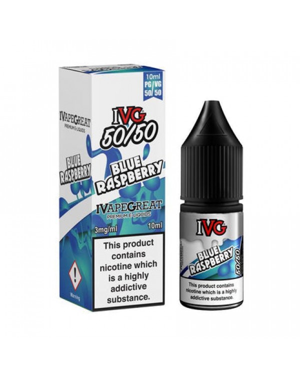IVG 50/50 Series Blue Raspberry 10ml E-Liquid