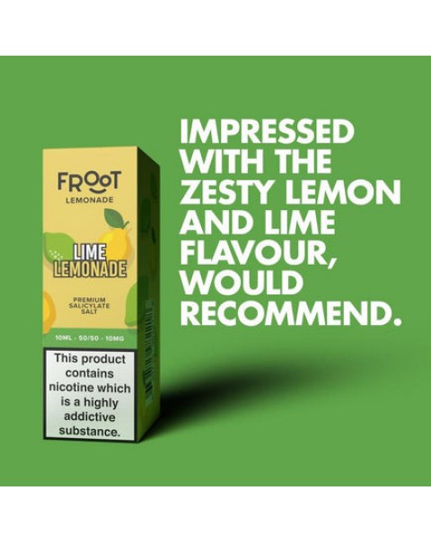 Fruut Lemonade Lime Lemonade - 10ml Nicotine Salt E-Liquid