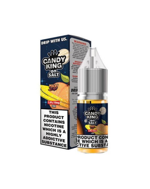 Candy King on Salt Peachy Rings 10ml Nic Salt E-Liquid