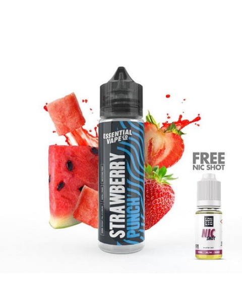 Essential Vape Co Strawberry Punch 50ml Short Fill E-Liquid