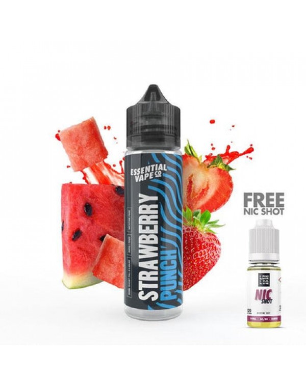 Essential Vape Co Strawberry Punch 50ml Short Fill...