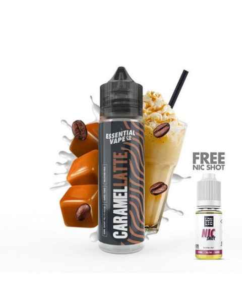 Essential Vape Co Caramel Latte 50ml Short Fill E-Liquid