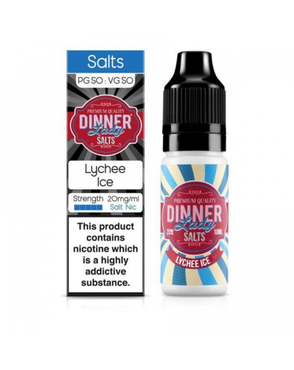 Dinner Lady - Lychee Ice 10ml Salt Nic E-Liquid