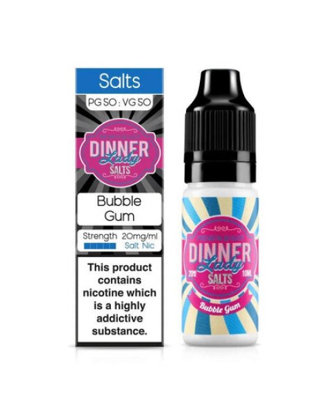 Dinner Lady - Bubblegum 10ml Salt Nic E-Liquid