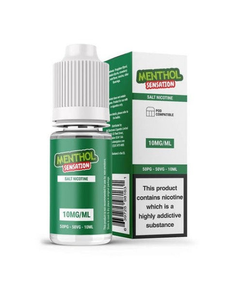 UK ECIG STORE Salt Nicotine Menthol Sensation 10ml - Add on