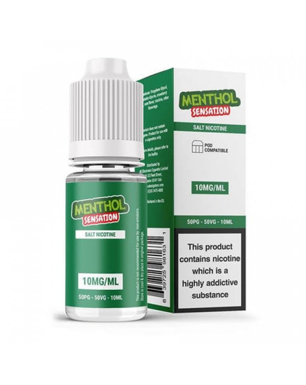 UK ECIG STORE Salt Nicotine Menthol Sensation 10ml...