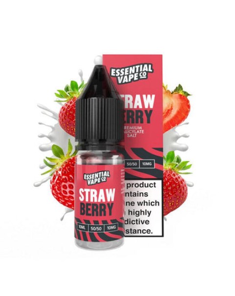 Essential Vape Co Strawberry - 10ml Nicotine Salt E-Liquid
