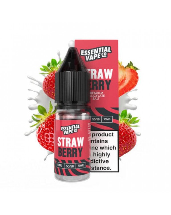 Essential Vape Co Strawberry - 10ml Nicotine Salt ...