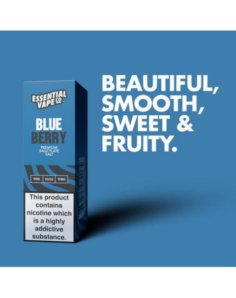 Essential Vape Co Blueberry - 10ml Nicotine Salt E-Liquid