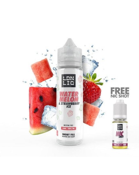 LDN LIQ Strawberry & Watermelon Ice 50ml Short Fill E-Liquid