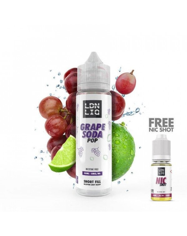 LDN LIQ Grape Soda Pop 50ml Short Fill E-Liquid